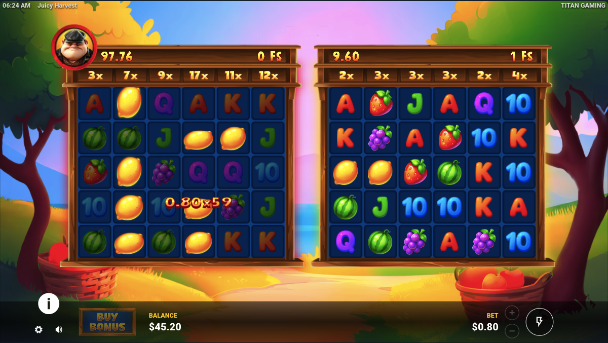 Juicy Harvest Bonus Buy Battle